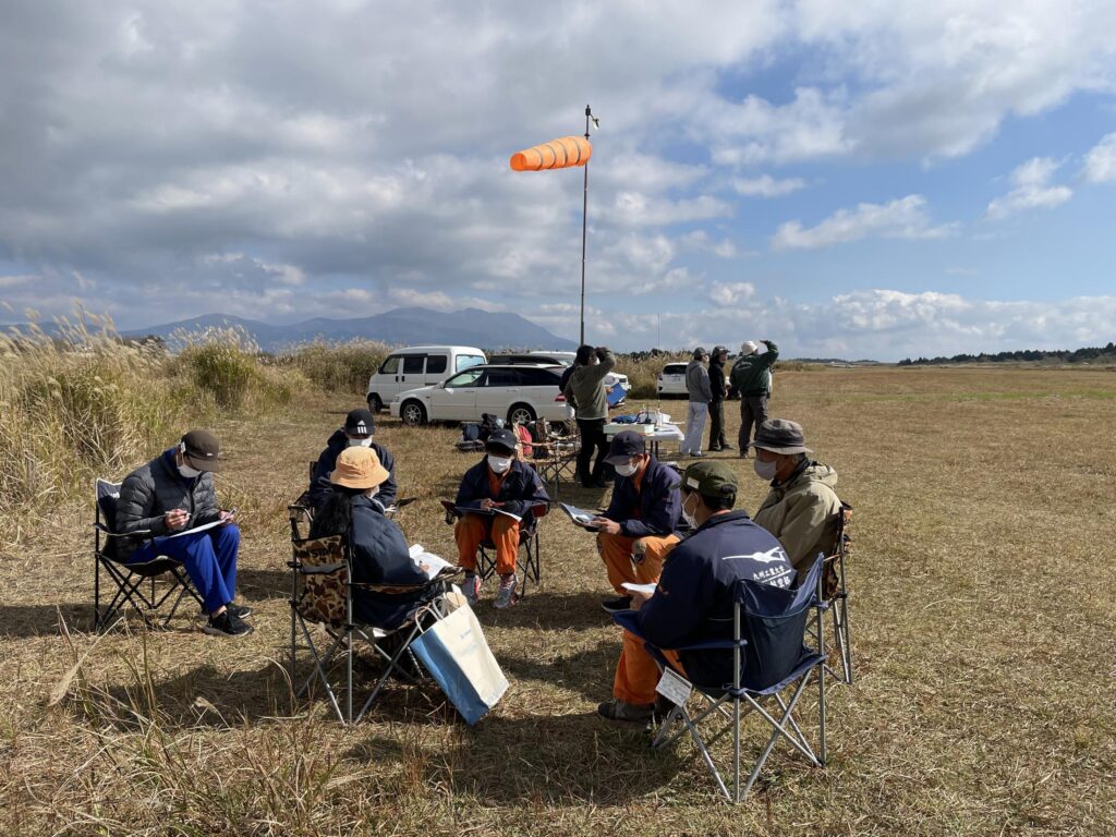 阿蘇会場飛行前ブリーフィング